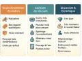 Comparaison des grains abrasifs : oxyde d'aluminium (polyvalent, bon pour ponçage bois), carbure de silicium (tranchant, pour vernis/peinture) et zirconium/céramique (très dur, gros travaux).