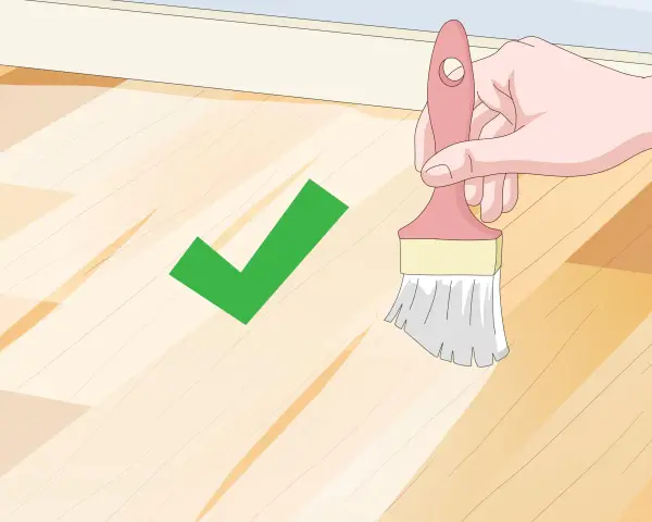 Maintenant, vous savez comment enlever une tache de peinture incrustée. Un pinceau rose et un crochet vert indiquent la bonne méthode.