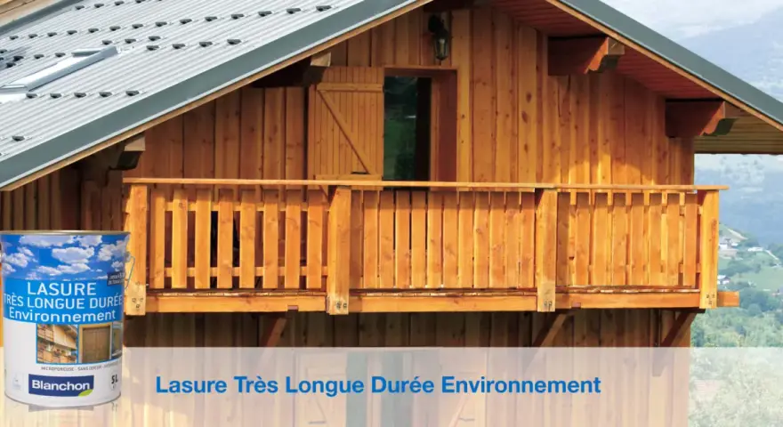 Une boîte de lasure Blanchon, idéale pour protéger le bois de votre chalet. La lasure ou saturateur assure une longue durée et respecte l'environnement.